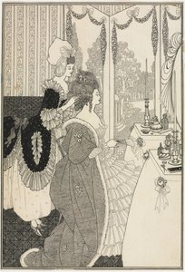 トイレ、アレクサンドル・ポープの「ロックの強姦」より 作： Aubrey Beardsley