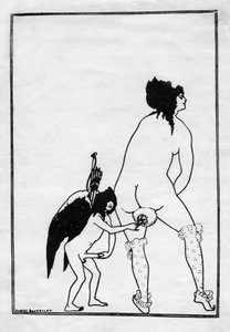 ランピトのトイレ、1896年。 作： Aubrey Beardsley