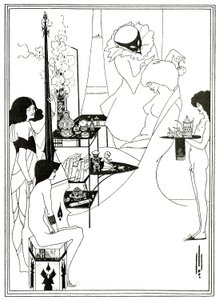 サロメのトワレ』1894年頃（リトグラフ 作： Aubrey Beardsley