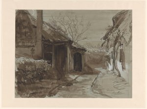 洞元村の風景 作： August Allebe