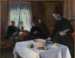 テーブルを敷く 作： August Eiebakke