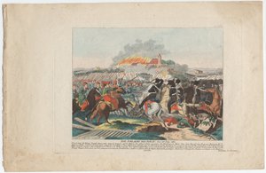 1812年7月19日のエッカウの戦い 作： August Friedrich Andreas Campe