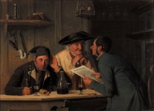 村の政治家、1877 作： August Heyn