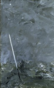 トップマークなしの嵐の海ブイ、1892 作： August Johan Strindberg