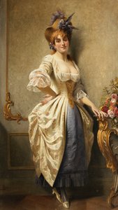 若い美しさ、1884 作： August Knoop