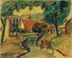 カンダーン2世のドルフ通り 作： August Macke