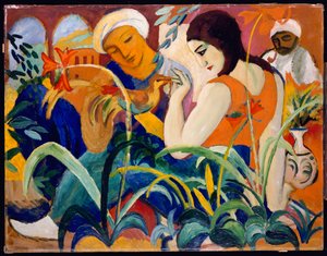 東部の女性 作： August Macke