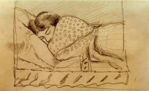 エリザベス、眠る 作： August Macke