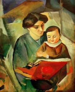 エリザベスとウォルターチェン 作： August Macke
