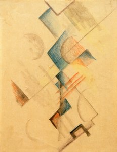 色付きの形状（抽象的な形状） 作： August Macke