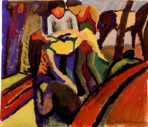 転覆 作： August Macke