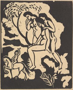 あいさつあいさつ、1912年。 作： August Macke