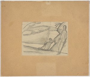 海岸の男たち 作： August Macke