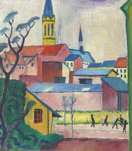 マリエン教会、1911 作： August Macke
