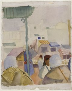 チュニス2世の市場、1914年 作： August Macke