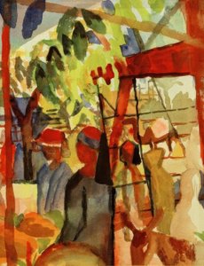 Marktleben 作： August Macke