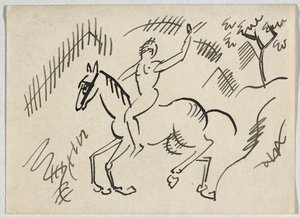 裸のライダー 作： August Macke
