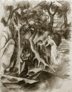 セーリングボートをカップルします。 作： August Macke