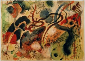 ブルーライダーのパーシフラッグ 作： August Macke