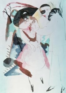 ピエロとダム 作： August Macke