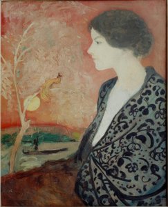 肖像画の研究Elisabeth Gerhardt 作： August Macke
