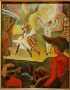ロシアのバレエI 作： August Macke