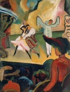 ロシアのバレエI. 1912 作： August Macke