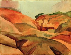 峡谷 作： August Macke