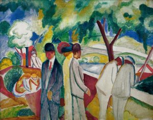 ウォーカー（ビッグライトウォーク） 作： August Macke