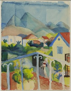 セント。 チュニス近郊のジェルマン 作： August Macke