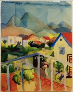 聖ジェルマンバイチュニス 作： August Macke