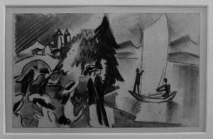 黄色い帆に関する研究 作： August Macke