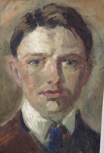 自画像の勉強 作： August Macke
