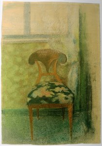 窓際の椅子 作： August Macke