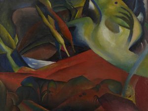 嵐、1911年。 作： August Macke