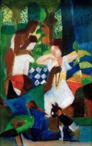 トルコのジュエリー小売業者 作： August Macke