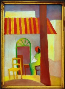 トルコカフェI 作： August Macke