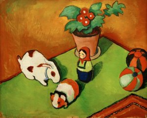 ヴァルターチェンのおもちゃ 作： August Macke