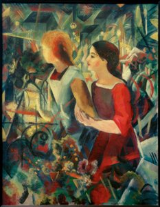 二人の女の子 作： August Macke