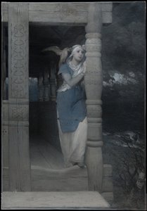 「インゲボルグの嘆き」――1888年に出版されたエサイアス・テグネルによる『フリチオフのサガ』新版の挿絵 作： August Malmström