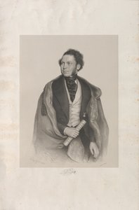 作曲家兼指揮者のゴットフリート・フォン・プレヤーの肖像 1807-1901, 1845.
