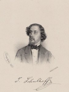 ピアニスト兼作曲家ユリウス・シュルホフの肖像 1825-1898 , 1850.