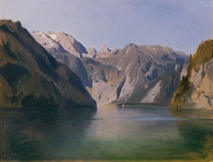 ケーニヒスゼーの眺め 作： August Schaeffer von Wienwald