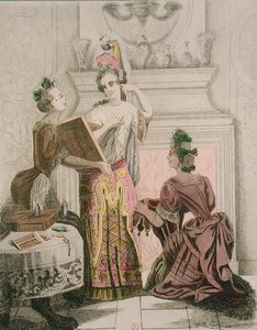 画家の化粧室（17世紀に描かれた版画のファクスマイル版 作： Auguste Alexandre Guillaumot