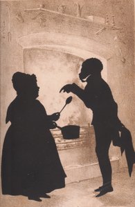 シルエットの肖像に関する論文、1835年。 作： Auguste Amant Constant Fidele Edouart