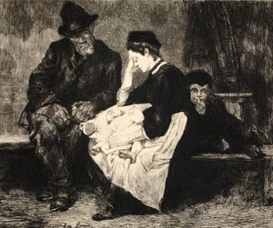 「La Rue a Londres」のイラスト、パブ。 G. Charpentier et Cie、1884年