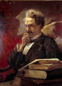 アンリ・ド・ロシュフォール（1831-1913）の肖像 ロシュフォール侯爵、ジャーナリスト、政治家、作家 オーギュストボー・ボビー（1848-1899）の絵画（ec.suis.） 1879年 日。1x0,81 m パリ、カルナヴァレ美術館 作： Auguste Baud Bovy