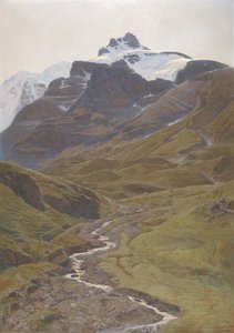 ワイルドフラウの眺め 作： Auguste Baud Bovy