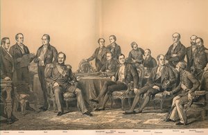 「1856年のパリ会議」、1907年 作： Auguste Blanchard