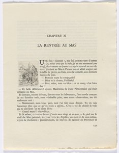 フレデリック・ミストラルの回想録：建物と木々（131ページ） 作： Auguste Brouet